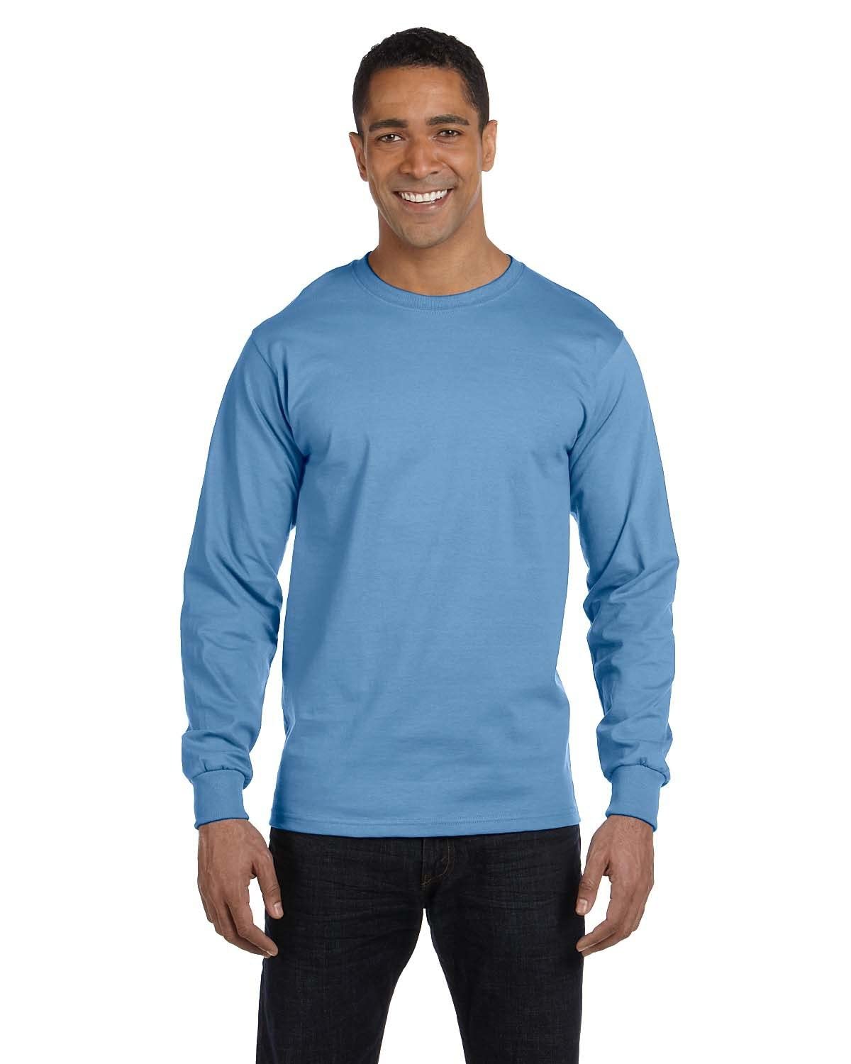 Gildan Mens Dry-Blend Long Sleeve T-Shirt Style G8400 2 Pack