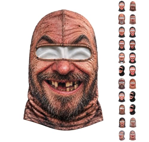 Funny Old Man Ski Mask for Men Women Winter Balaclava Printed Face Mask - image 1