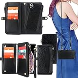 Harryshell [Block Theft Card Scanning] Card Slots Holder, Detachable Magnet Wallet Case Cover Cash...