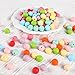 120 Pezzi Perline di Dentizione in Silicone Perle da 12 mm per Portachiavi Collana Bracciale Gioielli Fai da Te Palline Multicolore per Neonato Bambini Massaggiagengive Cura di Denti