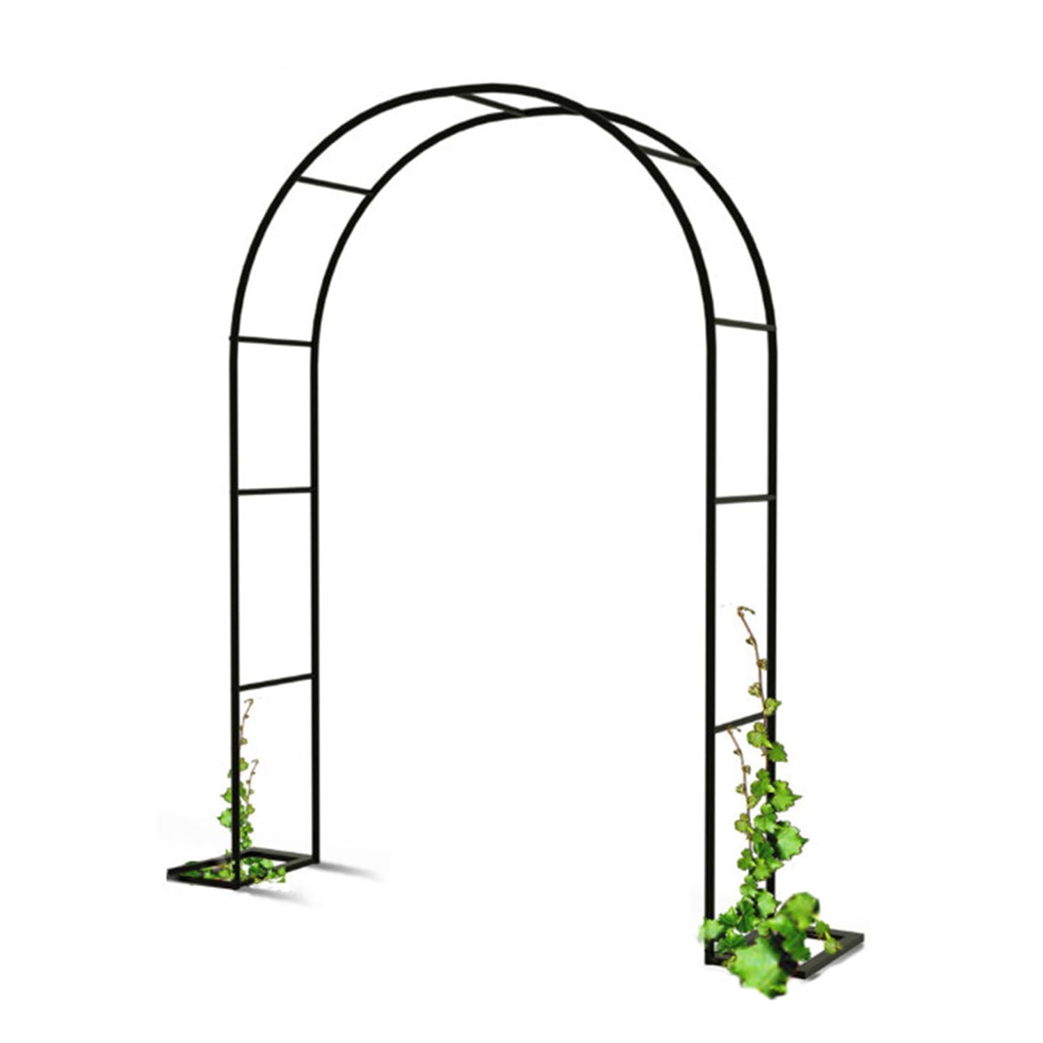 Gurken-Rankgitter für Kletterpflanzen, Metall, schwarz, für Weinreben, Hochzeitszeremonie, 10 cm, 12 cm, 15 cm, 15 cm, 200 cm, 200 cm, langlebiges und elegantes Design