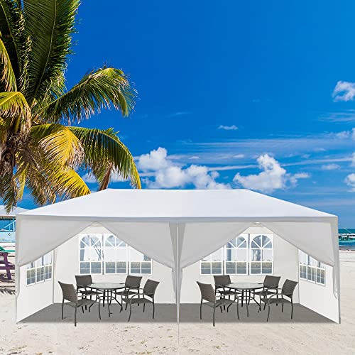 Outopee 3 x 6m Party Tent Gazebo with Sidewall & Windows...