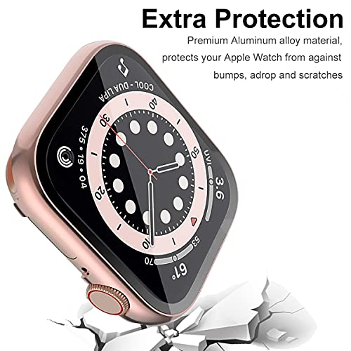 Miimall Case Compatible with Apple Watch SE Series 6/5/4 44mm Screen Protector - Image 3