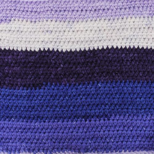 Image of ThreadArt Ombre Chunky Yarn Cake #6, 300g /316 Yds, Bluebonnet Morning 04 | Soft super bulky #6 acrylic yarn cake for blankets, scarves, hats, crochet and knitting. Big 300g cake is machine washable.