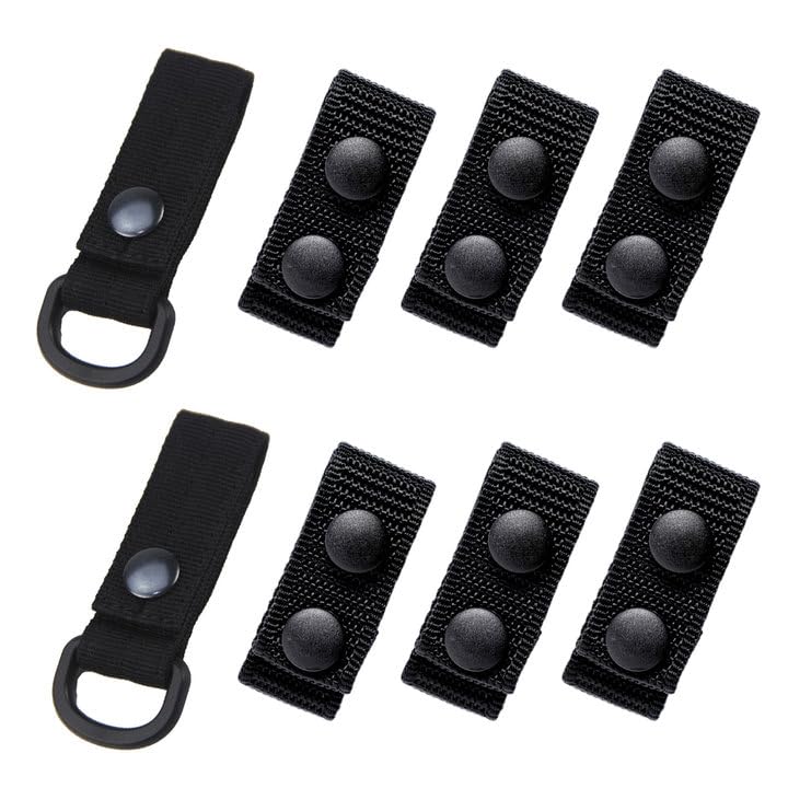 QIYUDA Belt Keepers for Duty Belt, 0.98 Inch Wide Nylon Police Belt Keeper