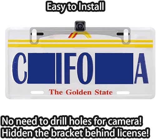 Miniatura 6 de Soporte universal para placa de matrícula trasera reversa, kit de espejo de cámara de salpicadero de coche, soporte de instalación para cámara de