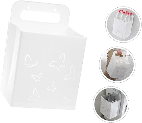 Miniatura 2 de Zerodeko Organizador de ropa de montaje de 2 piezas cesta de pared blanca cesta para el hogar tela colgante plegable organización clasificadora