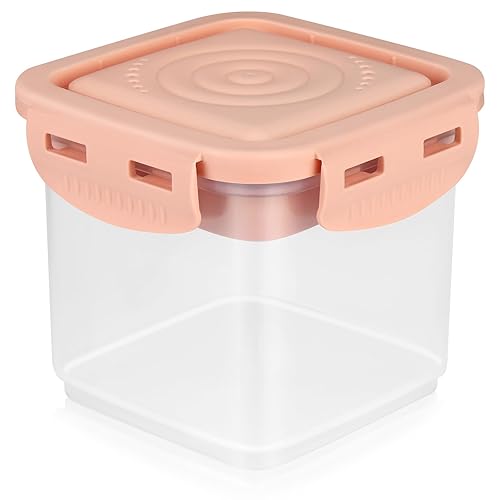 Accmor Dispensador de fórmula sobre la marcha, contenedor de fórmula para llevar, contenedor portátil de leche en polvo para niños con cuchara para