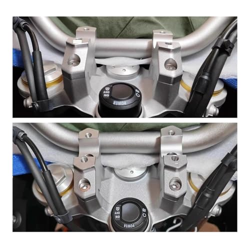 Abrazadera manillar F850GS para mejorar la postura y el confort en viajes largos de moto 5