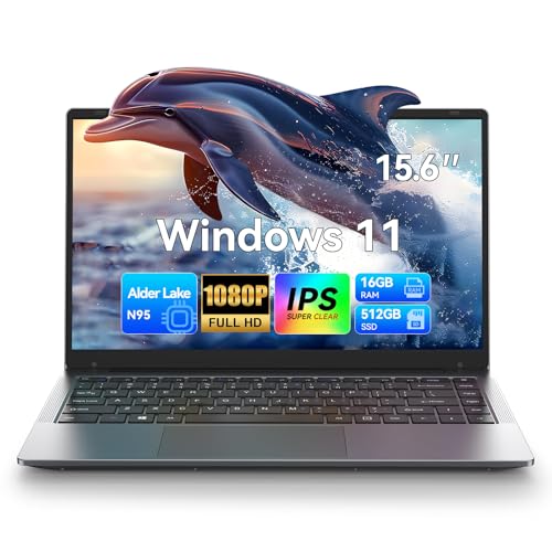 15.6' FHD Quad-Core N95 (Up to 3.4Ghz) Laptop by ALLDOCUBE, 16GB RAM+512GB SSD, Windows 11 Home...