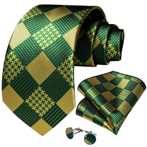 Set de Corbata para Hombre Verde Oliva