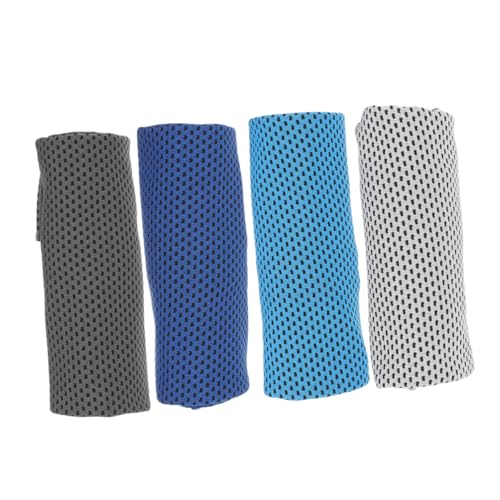 HONMEET 4-Pack Quick Drying Cooling Towels Gym Yoga Sports Workout Travel Compact Soft Breathable