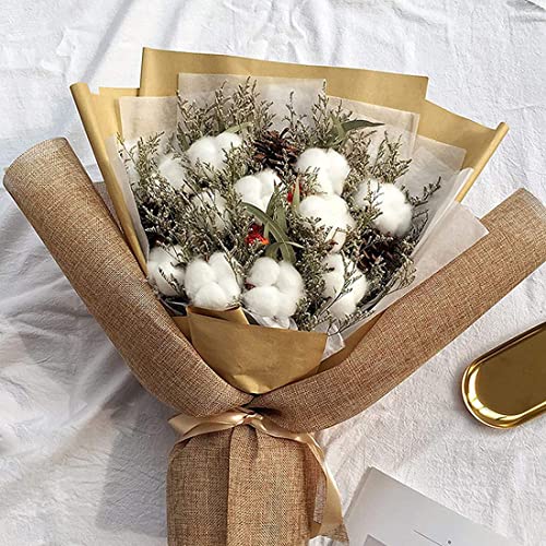 Nemeae 500214585 20Pcs Cotton Stems, Cotton Flowers, Artificial Cotton Stems Faux Farmhouse Decorations thumb #2