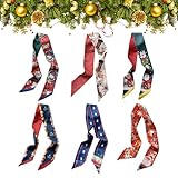 Photo Gallery 6 pezzi sciarpa di raso di natale per donne ragazze foulard a doppio strato sciarpe fasce per capelli in seta sciarpa al collo di natale borsa stretta manico avvolgente accessori per capelli per festa Photo Gallery 6 pezzi sciarpa di raso di natale per donne ragazze foulard a doppio strato sciarpe fasce per capelli in seta sciarpa al collo di natale borsa stretta manico avvolgente accessori per capelli per festa