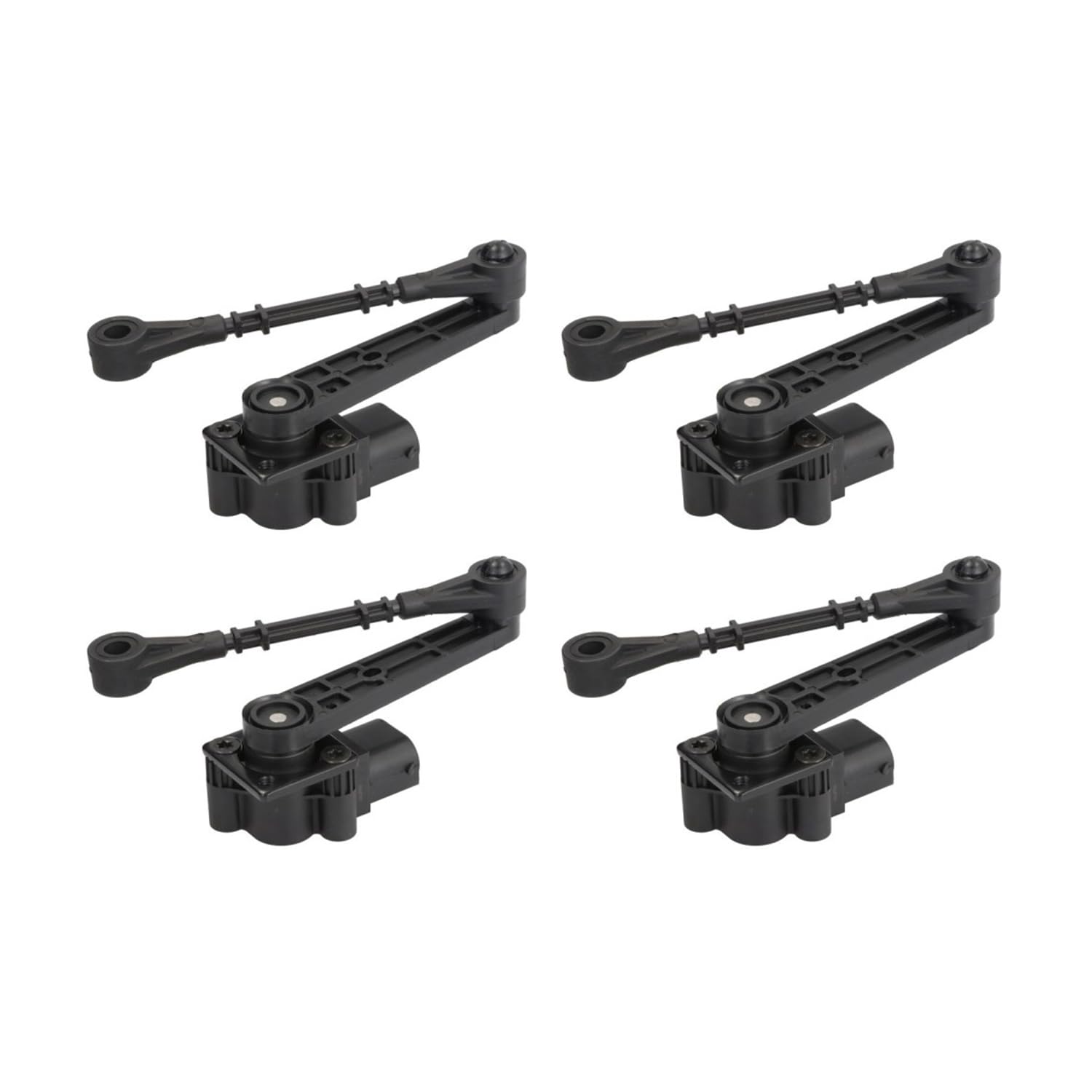 Lot de 4 capteurs de hauteur de suspension pneumatique avant et arrière LR020155 LR020161 compatibles avec moteur Land Rover HSE LR3 SE V6 4,0 L 4,4 L compatible avec Range Rover Sport Engine LE 4,2 L