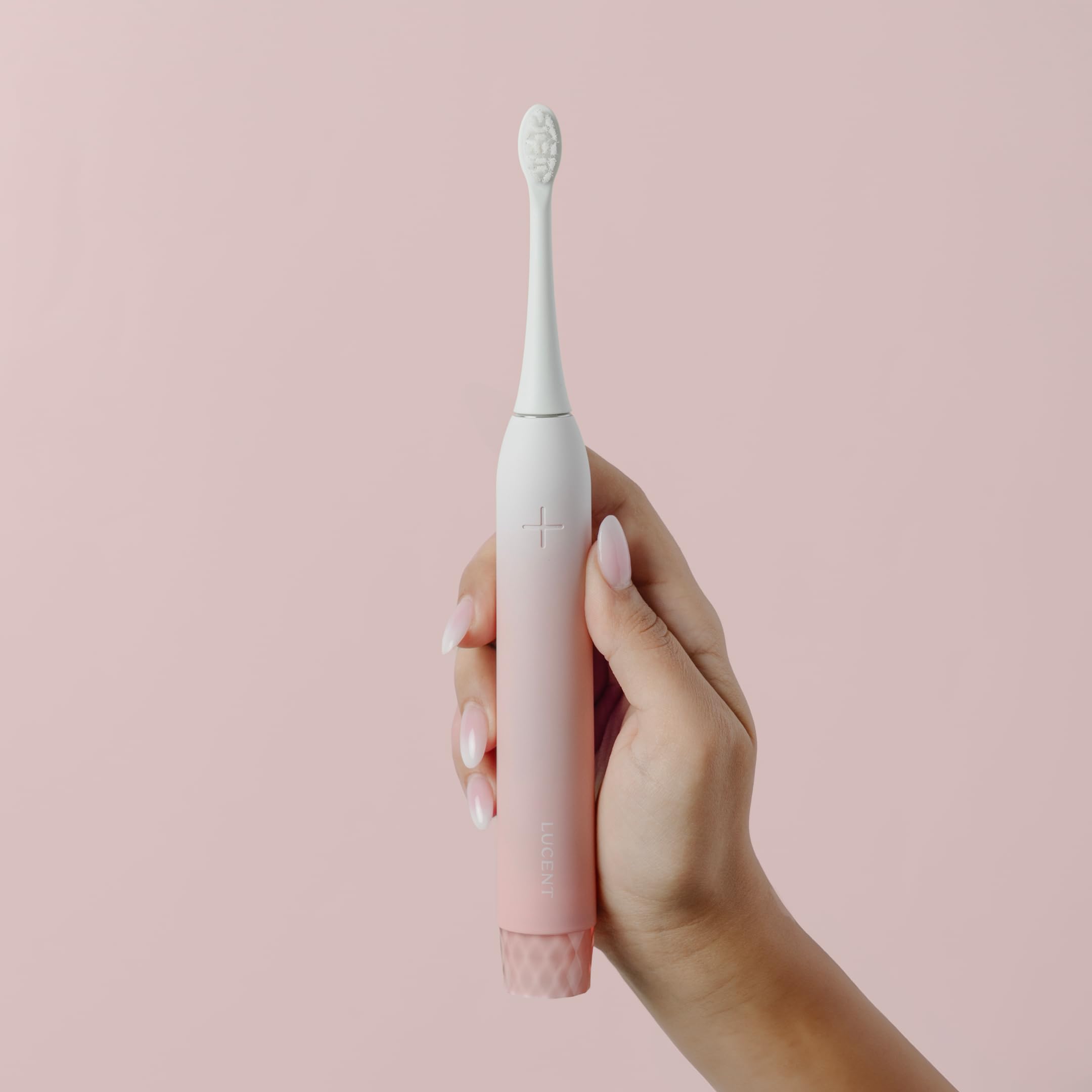 Lucent Prism - Spazzolino elettrico con attivazione automatica, durata della batteria di 60 giorni, timer intelligente, 3 modalità di pulizia, impermeabile IPX8 (Pink Bliss)