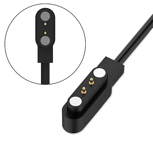 Miniatura 7 de Cable de carga compatible con WZWNEER Smart Watch, cable de carga magnético portátil USB para LUOBA Accesorios de cable de cargador (negro* 2)