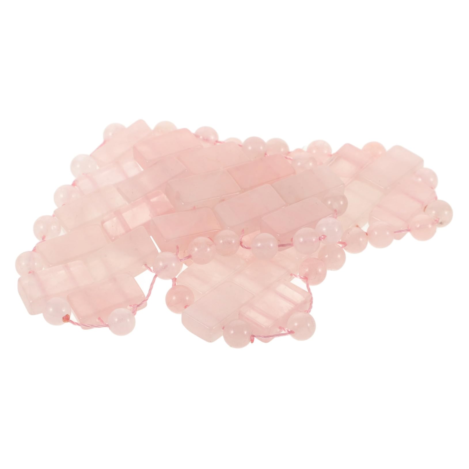 VICASKY Maschera Rilassa e Pietra Cuore in di Rosa Occhi Forma a Naturale, la Allevia Stanchezza, Pietra di Cristallo Uso Spa e Relax Viso