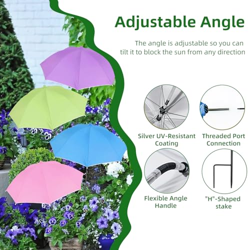 Parasols pour plantes pare-soleil 60 cm - Lot de 4 contre le soleil éclatant - 5