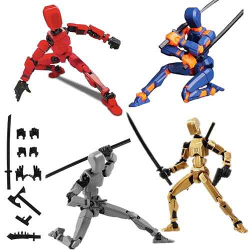 VZNYBL (Assembly Completed) 4 Packs T13 Action Figure, Dummy 13