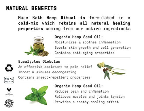 Muse Apothecary Hemp Ritual - Therapeutic Relief Roll-On, USDA Certified Organic Hemp Seed Oil, Post-Workout Recovery, Helps Relieve Arthritis, Muscle & Joint Pain, Tension & Discomfort - Image 8