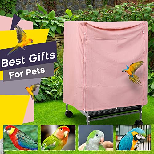 Image of QBLEEV Bird Cage Covers, Breathable Blackout Birdcage Covers for Night