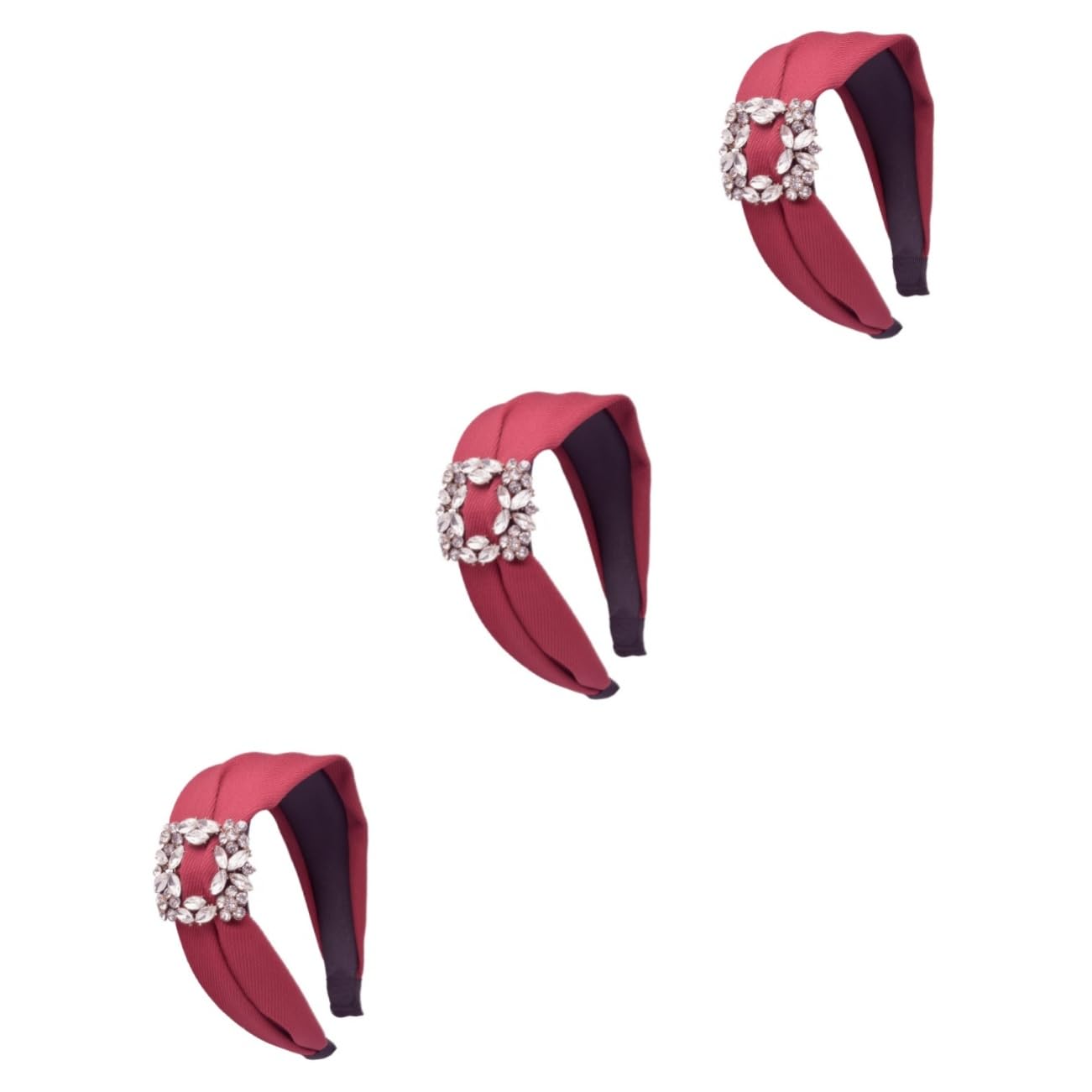 Healeved 3 Piezas Aro De Pelo Ancho Diademas De Moda Diademas Anchas Cruzadas Aros De Pelo Con Cruz Sombreros Envueltos Tela Tocado De De Imitación Pelo De Tela
