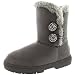 Womens Twin Button Diamond Sprinkle Fur Waterproof Winter Rain Snow Boots