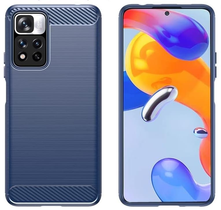 Image of Basic Case for Xiaomi 11i 5G / Mi 11i HyperCharg (Carbon Fibre Blue)