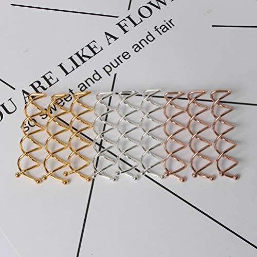 Hair Pins Wedding Hair Clips Spiral 20Pcs Spiral Clip Bun Stick Pick Screw Pin for Women Bun Style DIY Bobby Silver Bridal Clip - Image 2
