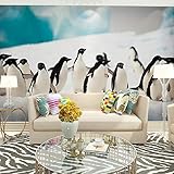 3D Mural Wallpaper Children S Room Wall Paper Stickers Nature Penguins Photo Wallpaper Mural 3D Kids...