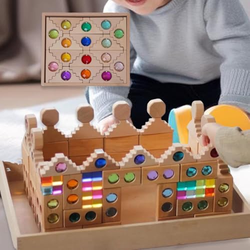Blocs de construction en bois pour les activités calmes à la maison