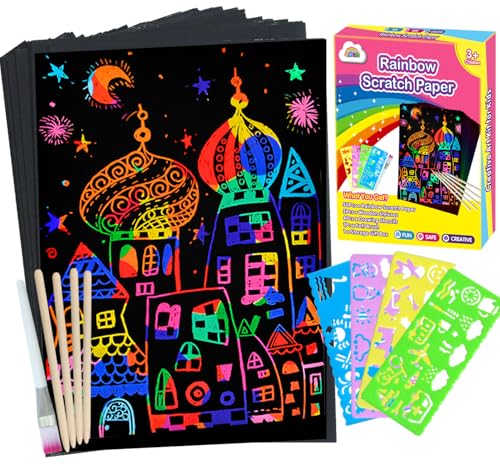 ZMLM Scratch Art Crafts Girls Gifts, 60...