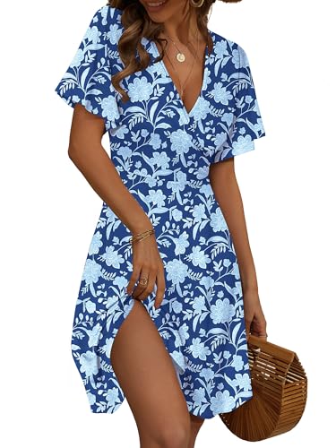 FENSACE Boho Dresses for Women Summer Vacation A Line Flattering Midi Flattering Dress to Hide...