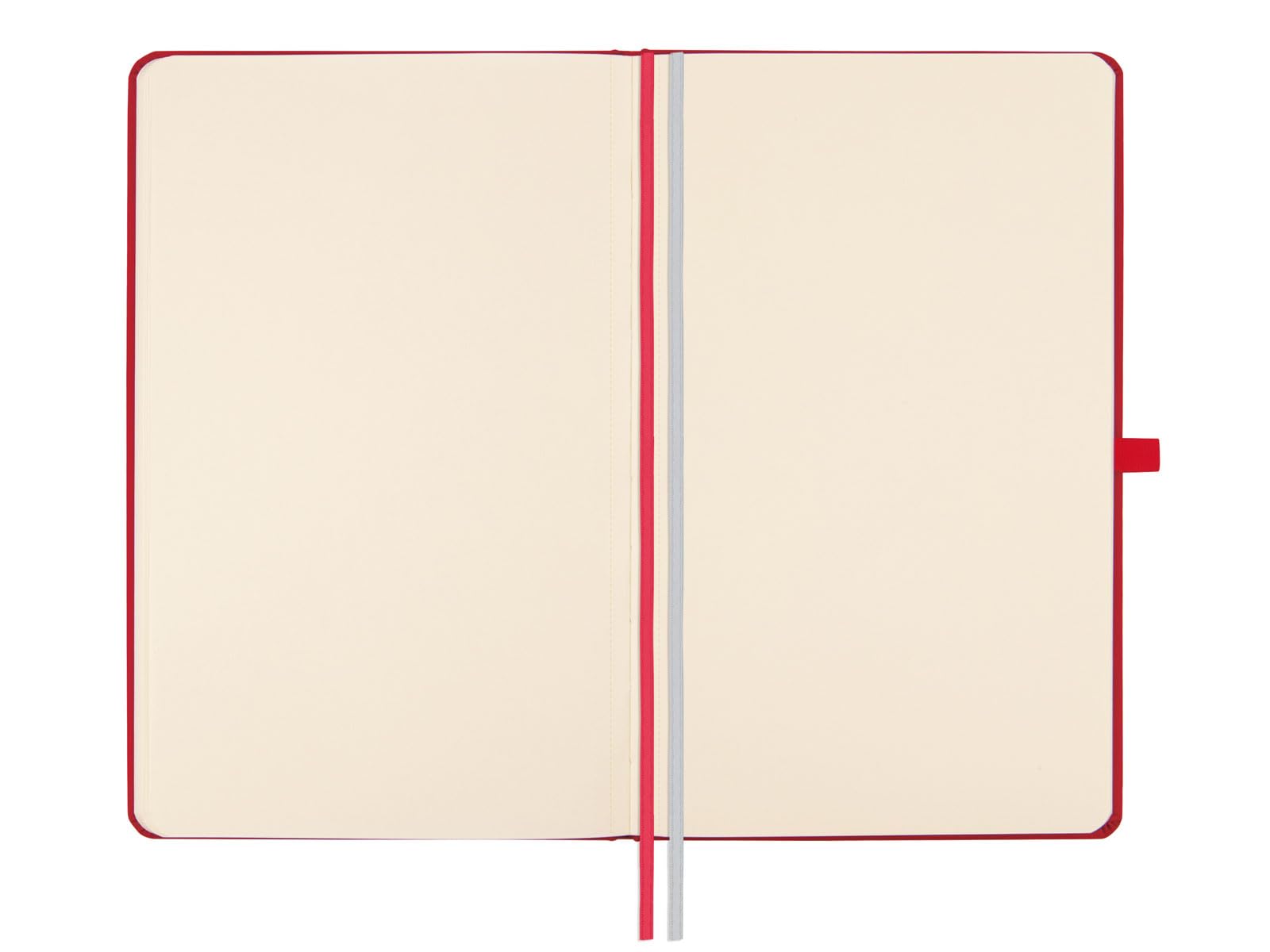 Finocam - Red Plain Class Notebook, Hard Cover, Micro-Perforated Pages, Elastic closure, Pen Loop, 192 Pages - Image 4