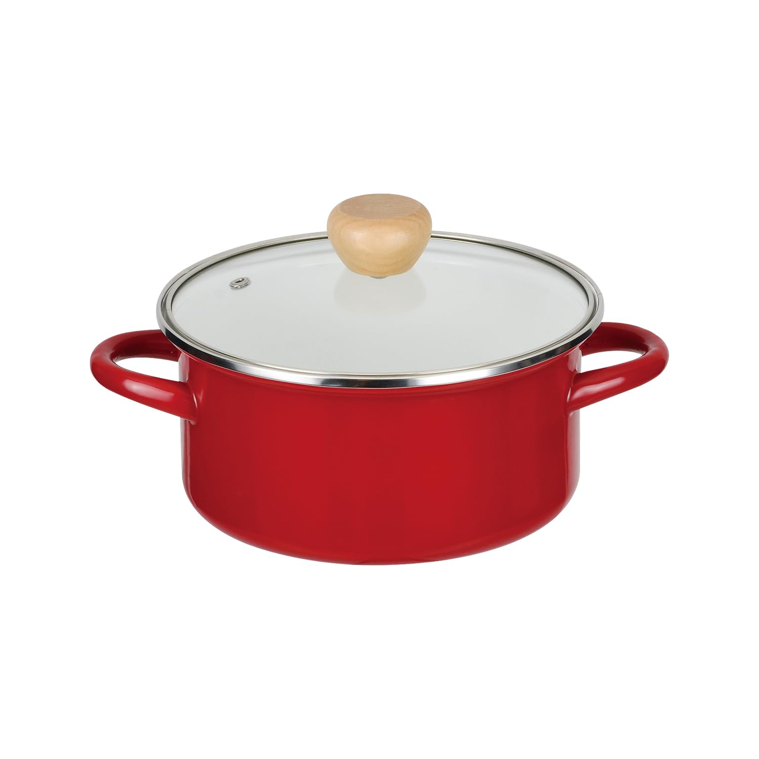 Amazon｜パール金属 鍋 両手鍋 18cm ホーロー 琺瑯 IH対応 ガラス蓋付