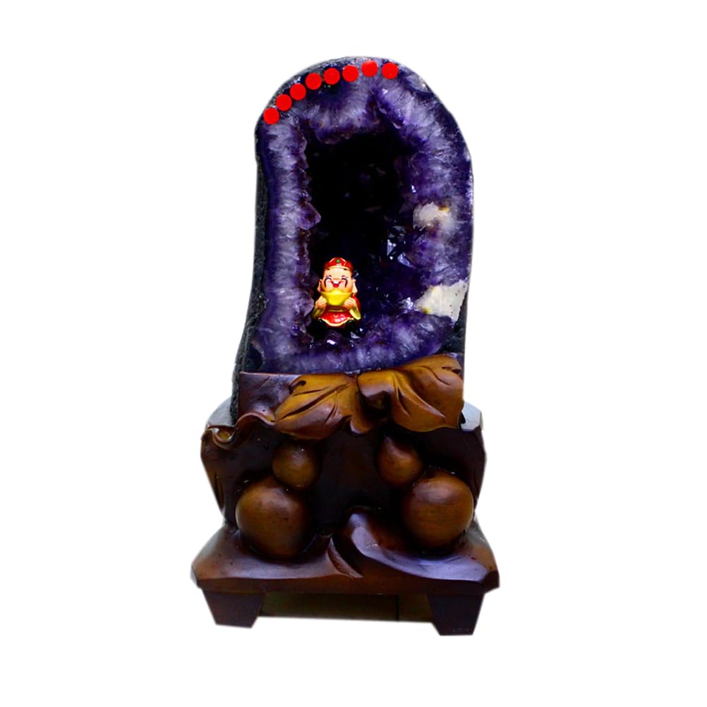 Racimo de Amatista Natural, drusa de Cristal, geoda, Roca Rugosa, minerales, espécimen, Reiki, meditación, brujería, decoración Espiritual de la habitación.