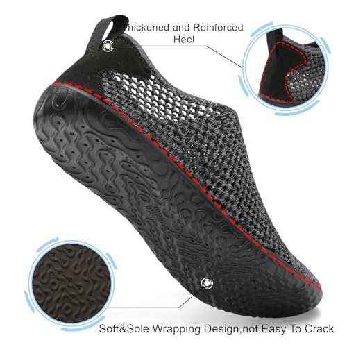 Image of Spesoul Womens and Mens Water Shoes Breathable Quick Dry Soft Barefoot Aqua Socks for Hiking Swim Beach Surf Yoga Sport