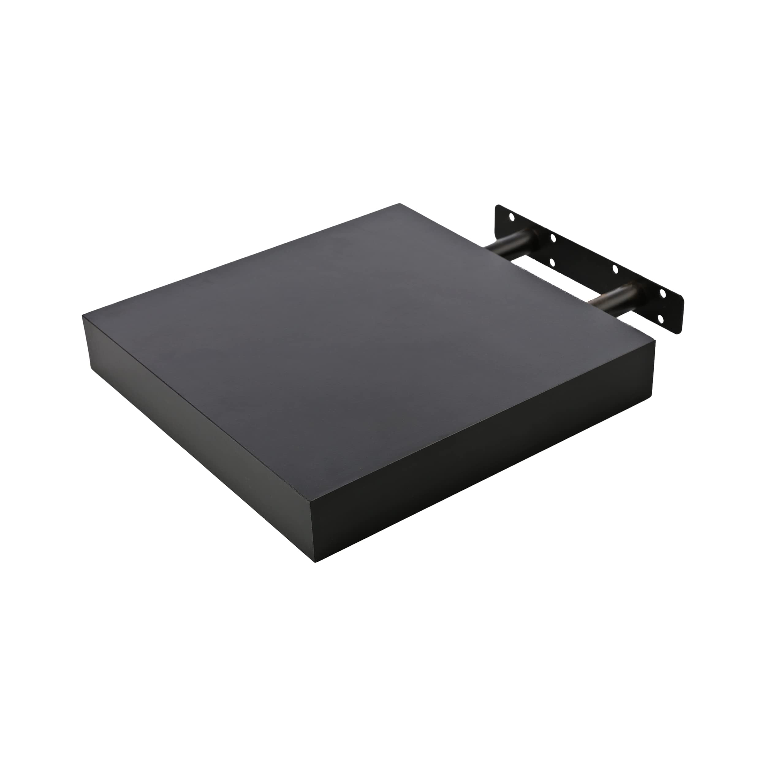 Etrexonline Estante de Pared 25x25x4cm Color Wengue, Balda Flotante Pared de Madera Fijación Invisible, Estantes de Almacenamiento Decorativos, Ideal para Salón, Habitación, Pasillo, etc..