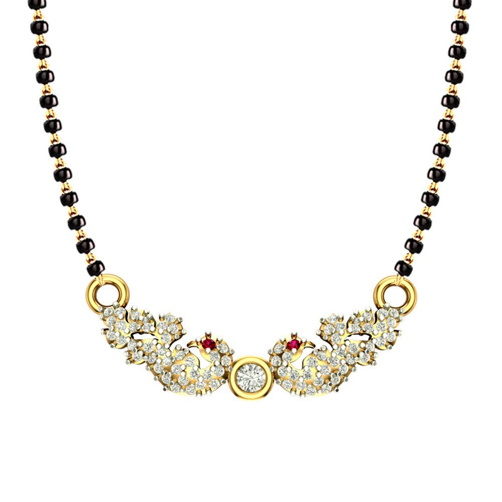 14K/18K Yellow/Rose/White Gold Designer Mangalsutra for Women-image-48