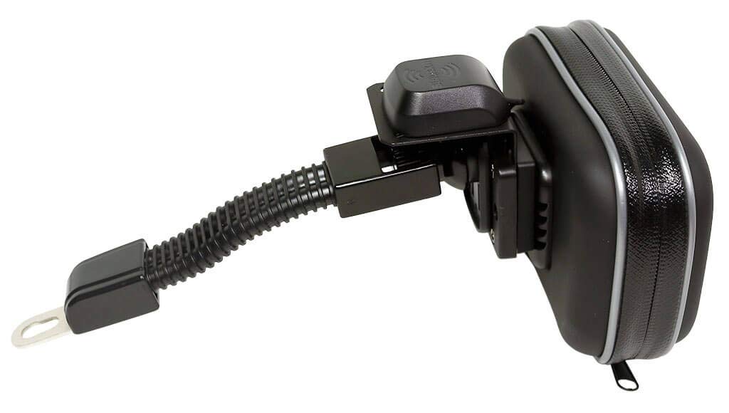 Sirius XM Radio Motorcycle Installation Kit with Flexable Mounting Arm with Water Resistant Protective Case, Sirius XM Antenna, Docking Cradle, and Power Options