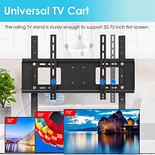 Soporte Universal para TV de 32-75 pulgadas con ruedas y estante miniatura 5
