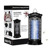 🚫🐜【1800V - Area Efectiva 60m²】Lámpara antimosquitos utiliza bombillas UV de 11W que atraye eficazmente moscas, polillas, mosquitos y otras insectos con la ayuda longitud de onda específica (400 nm), y los mate instantáneamente usando un potente sistema eléctrico interno de 1800V.