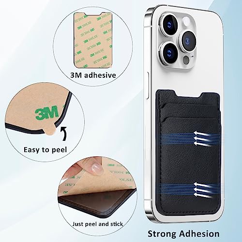 Fulgamo SW-2-0133 Phone Wallet Stick On,2Pack Phone Card Holder For Back Of Phone Case thumb #4