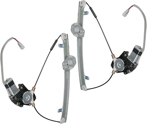 Miniatura 45 de TRQ Juego de regulador de ventana eléctrica delantera y motor compatible con Ford Ranger 1993-2011 1994-2009 Mazda B2300 1998-2001 B2500 1994-2007