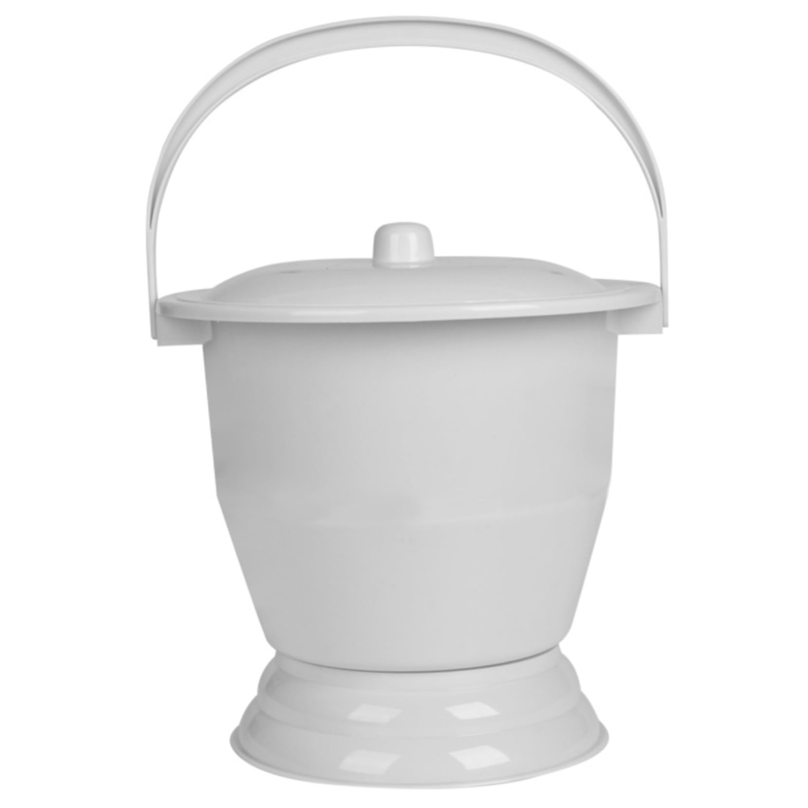 Pot de chambre avec couvercle, anti-poussière, résistant à l'humidité, portable, antidérapant, seau de chevet, crachoir pour maison, camping, voiture, voyage, seau commode