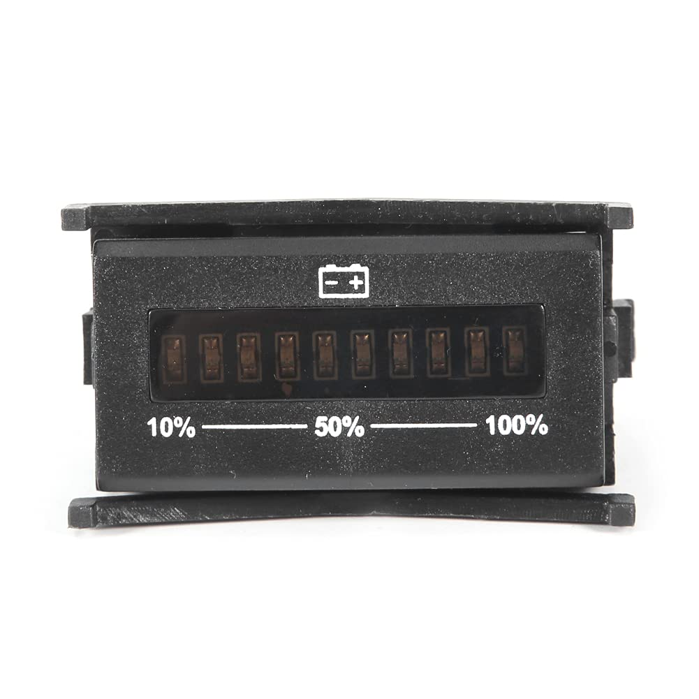 Indicador LED de Capacidad de Batería de 10 Segmentos, Medidor de Voltaje Automático para 12 V, 24 V, 36 V y 48 V, IP65, para Carritos y Motocicletas