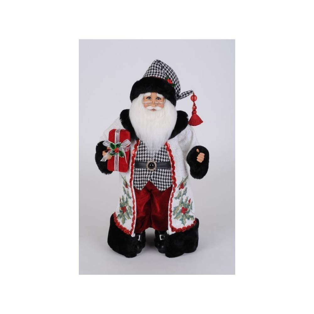 Figurine Père Noël 43 cm Karen Didion : sublimez le manteau de votre cheminée pour les fêtes