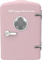 Frigidaire - Mini geladeira pessoal retrô portátil para carro, escritório, quarto, dormitório ou cabine, sem freon, 30 cm P x 18 cm L x