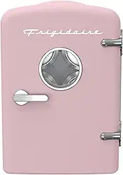 Frigidaire - Mini geladeira pessoal retrô portátil para carro, escritório, quarto, dormitório ou cabine, sem freon, 30 cm P x 18 cm L x